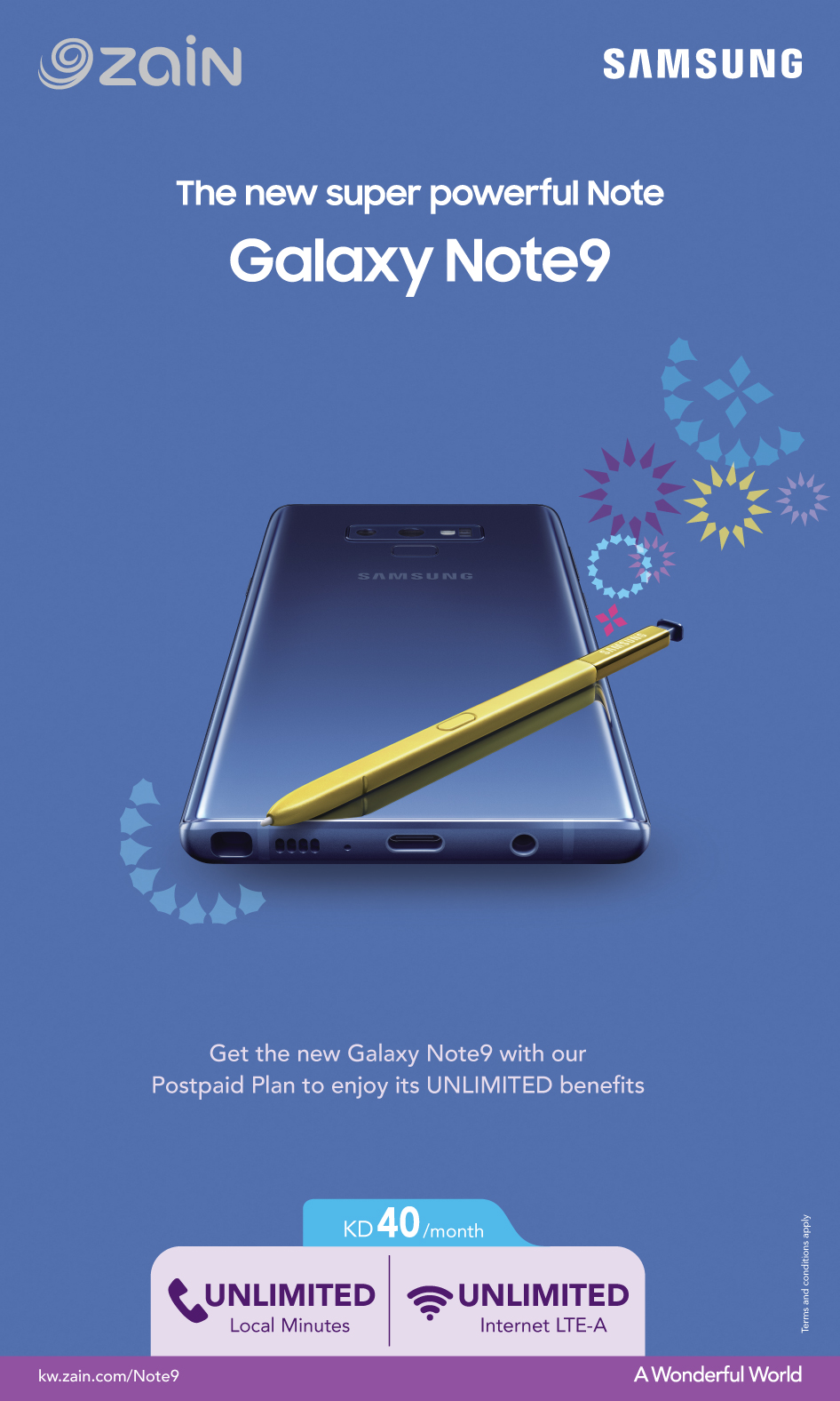 Zain offers the all-new Samsung Galaxy Note9 