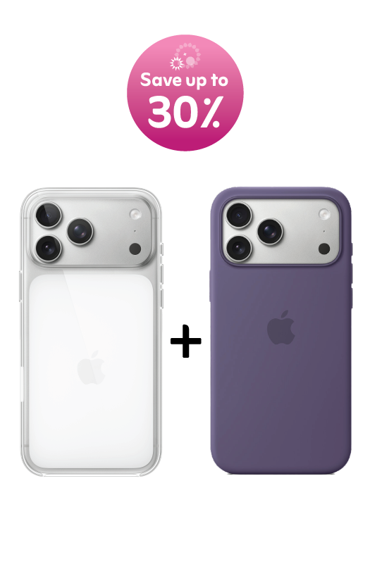 iPhone 17 Pro Clear Case with MagSafe + Silicone Case – Purple Fog