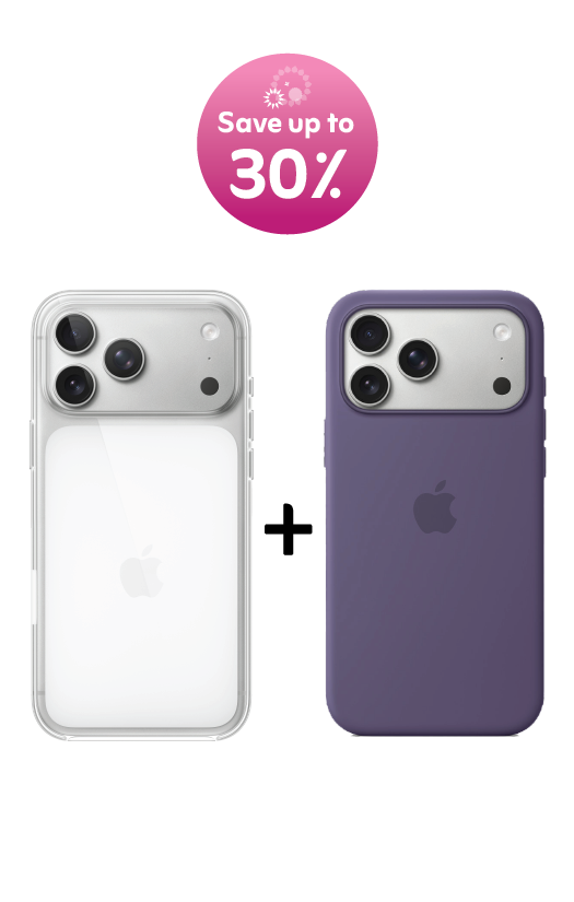 iPhone 17 Pro Max Clear Case with MagSafe + Silicone Case – Purple Fog
