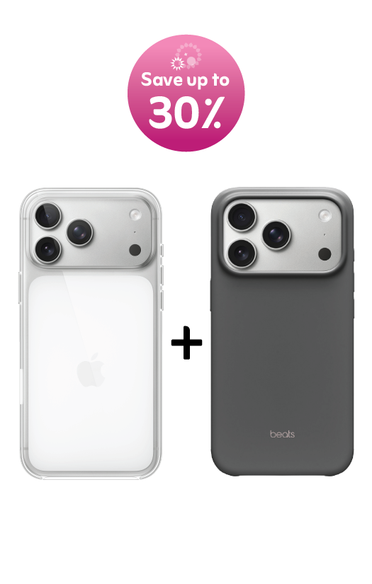 iPhone 17 Pro Max Clear Case with MagSafe + Beats Case – Granite Gray