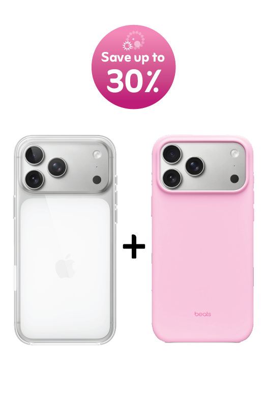 iPhone 17 Pro Max Clear Case with MagSafe + Beats Case -Pebble Pink