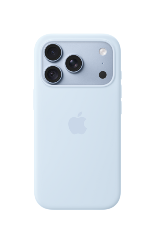 iPhone 18 Pro Silicone Case with MagSafe - Crisp Blue